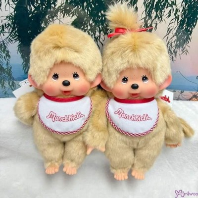 251858 Sekiguchi Monchhichi Premium Standard M Size Beige Girl 